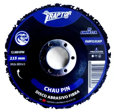 DISCO FIBRA CHAU PIN 115 x 15mm RAPTOR 