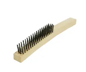 CEPILLO DE ACERO 4 x 19 CON CABO DE MADERA