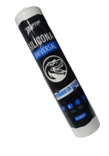 [SEUN280TR] SELLADOR DE SILICONA UNIVERSAL TRANSPARENTE 280ML - RAPTOR